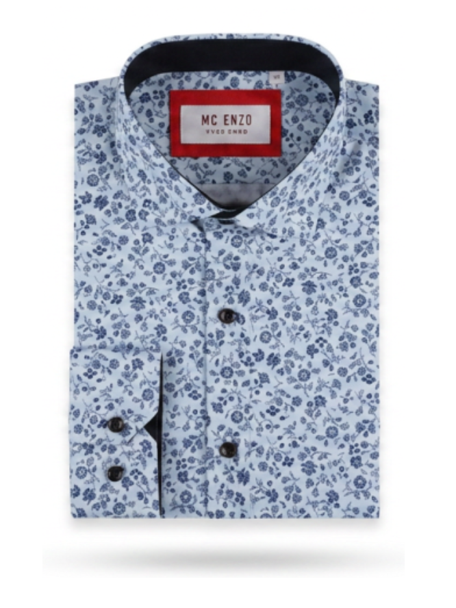 Chemise Fleurie Ciel
