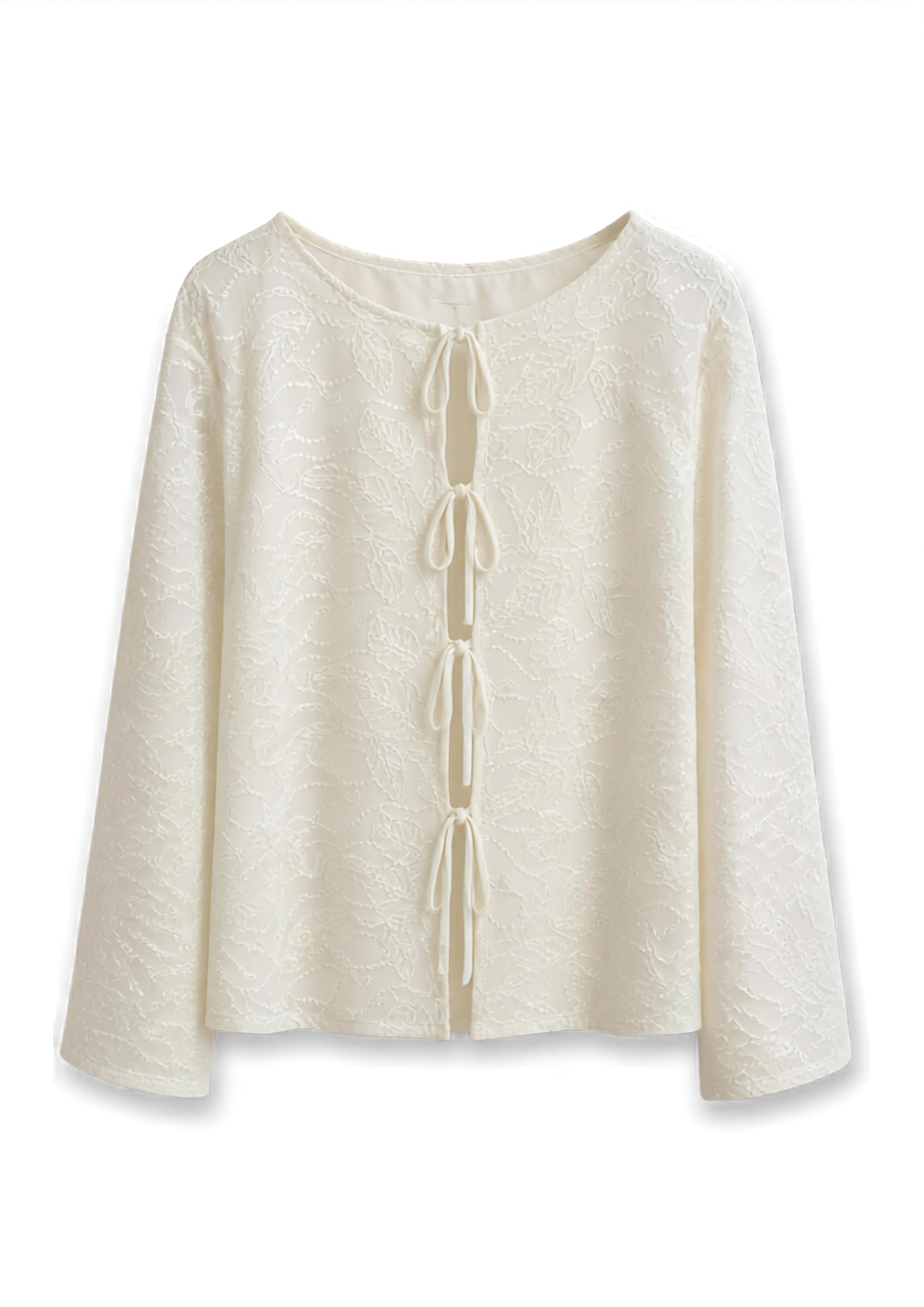 Blouse Nouée Crème