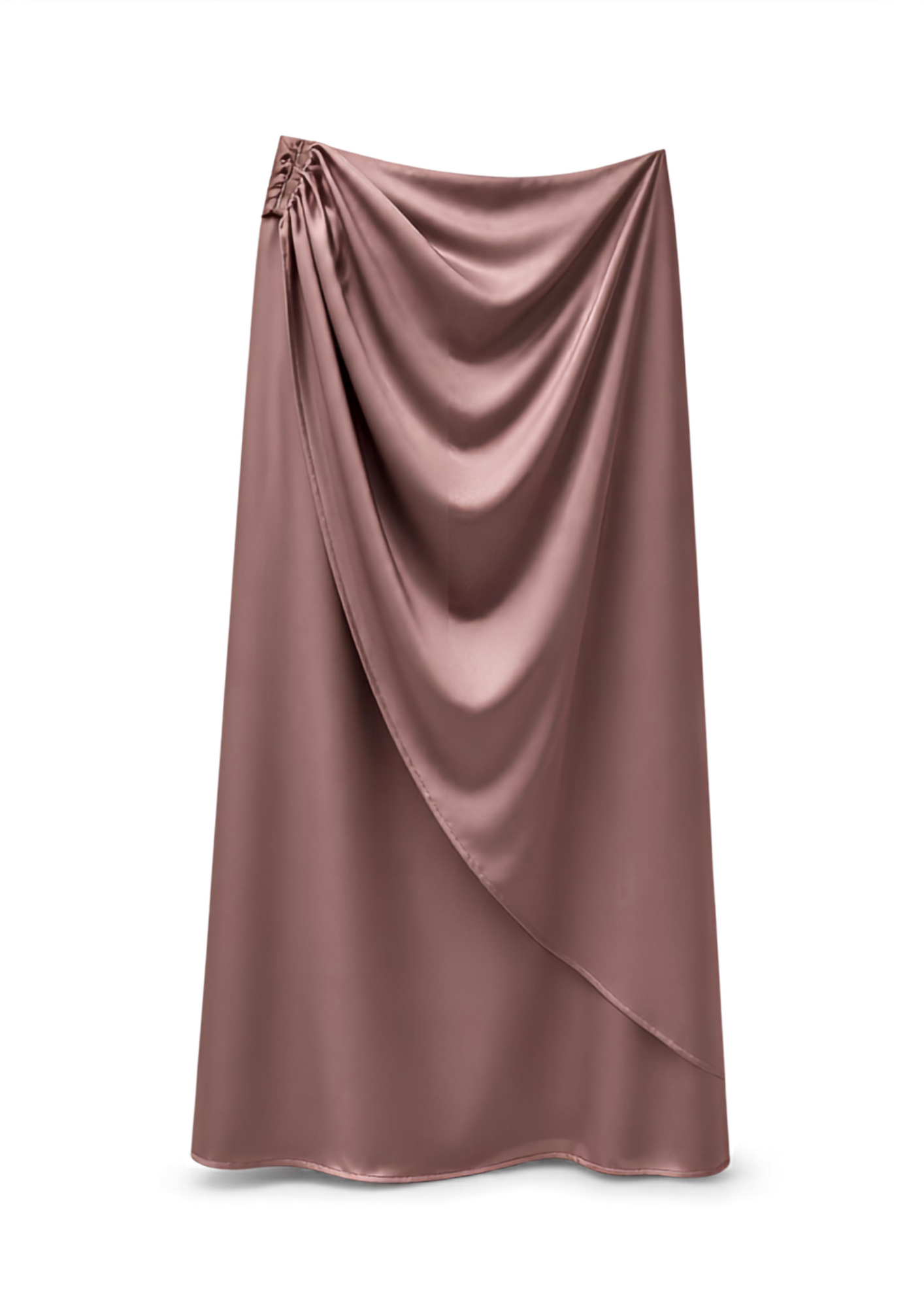 Jupe Satinée Taupe