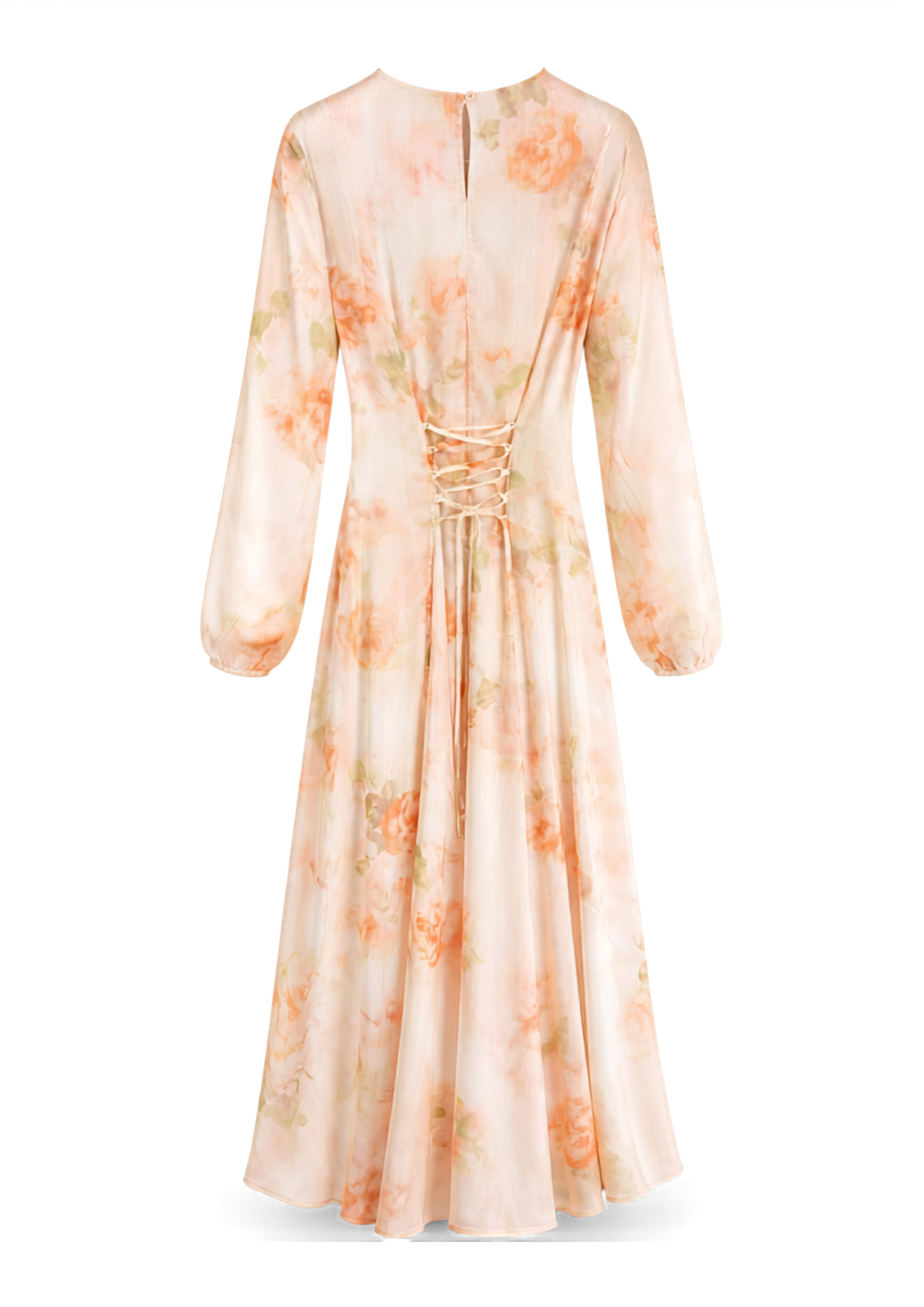 Robe Fleurie Laçage Dos