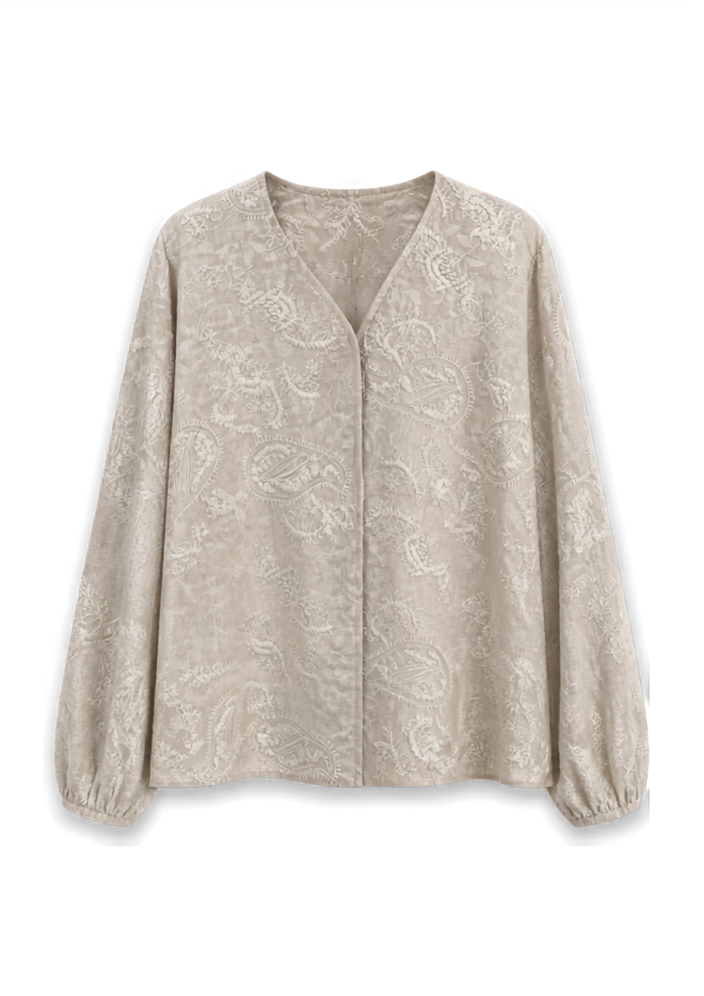 Blouse Paisley Taupe