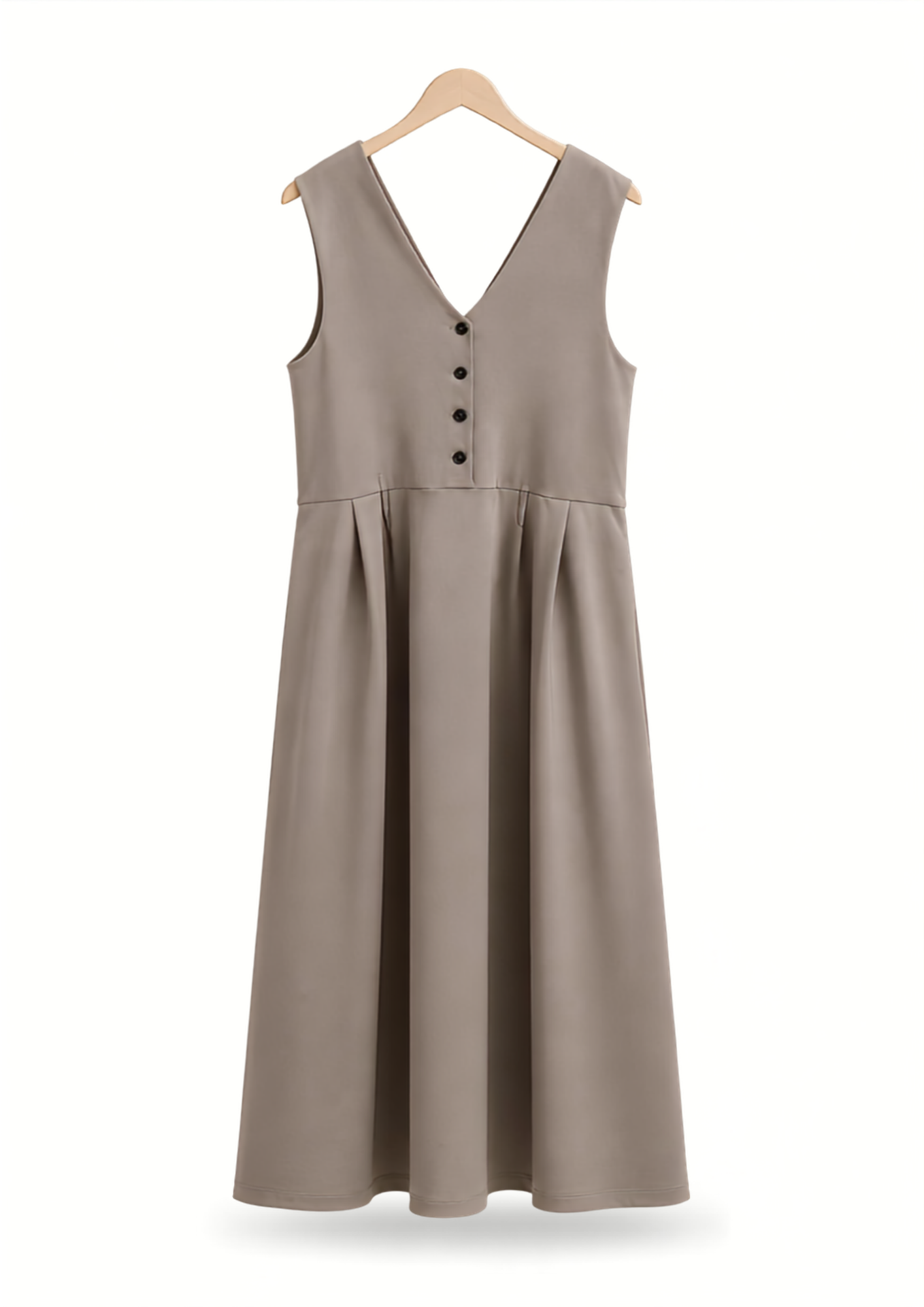 Robe Grise Boutonnée
