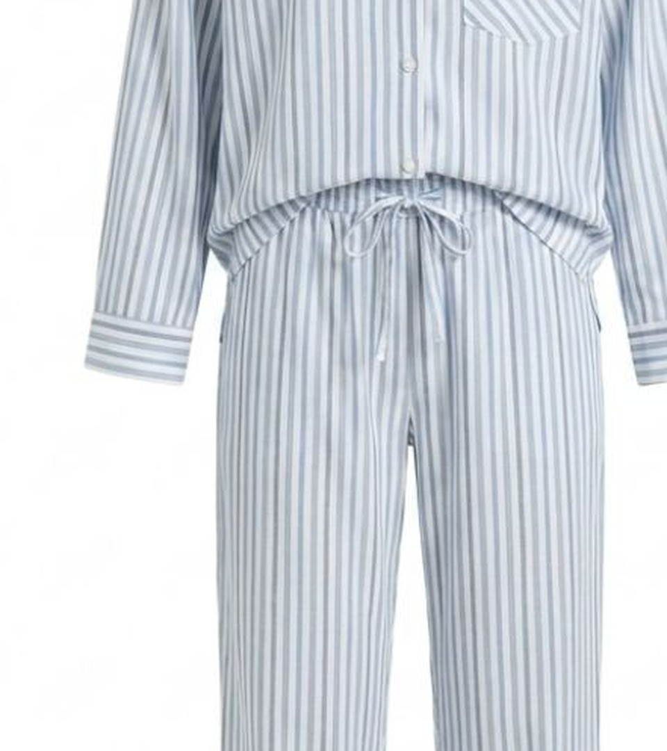 Ensemble Rayé Bleu et Blanc — détail