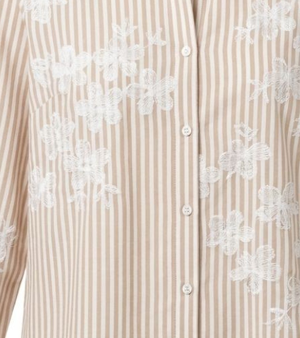 Chemise Beige à Motifs — détail