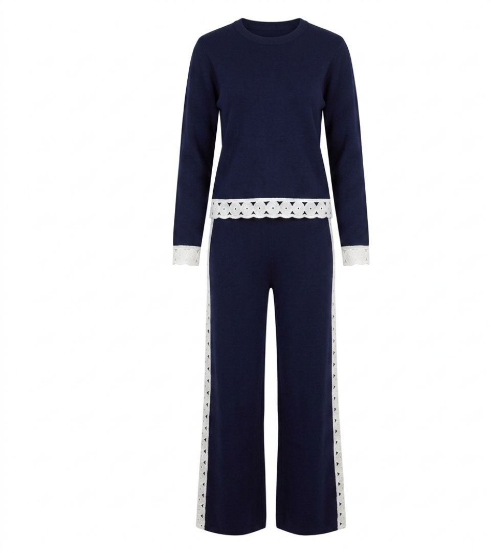 Ensemble Marine Bande Blanche